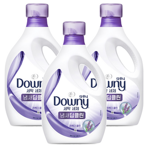 다우니 냄새 딥클린 액상세제 라벤더 클린 본품, 2L, 3개