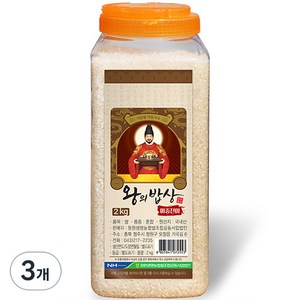 청원생명농협 2024년산 햅쌀 왕의밥상 쌀 백미 PET, 상등급, 2kg, 3개