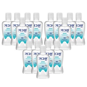 가그린 제로 구강청결제, 250ml, 15개