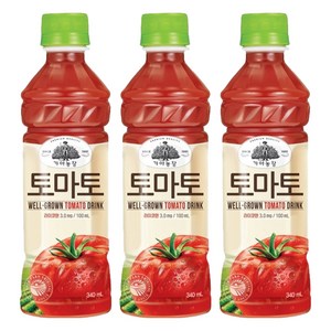 가야농장 토마토, 340ml, 3개