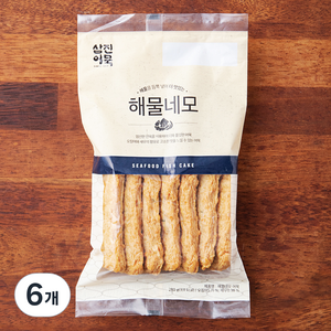 삼진어묵 해물네모 어묵, 280g, 6개