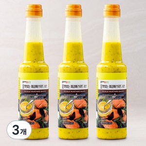 곰곰 맛있는 피클머스타드 소스, 520ml, 3개