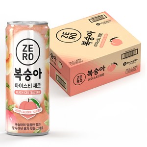 맥널티커피 복숭아 아이스티 제로 RTD, 240ml, 30개