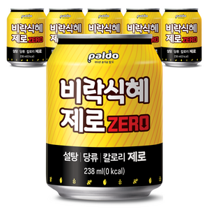 팔도 비락식혜 제로, 238ml, 6개