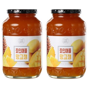 초록원 파인애플 망고잼, 1kg, 2개