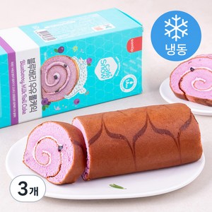 삼립 블루베리 우유 롤케익, 430g, 3개