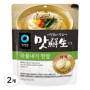 맛선생 청정원 야채국물내기한알 25개입, 100g, 2개