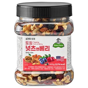 넛츠팜 토핑 넛츠앤베리 믹스넛, 400g, 1개