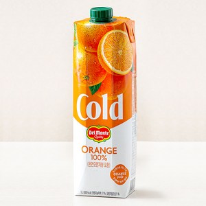 델몬트 cold 100% 오렌지주스, 1L, 1개