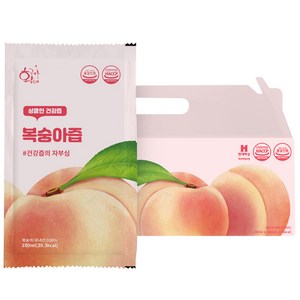 황금이네 갈아만든 복숭아즙, 100ml, 30개