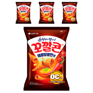 꼬깔콘 매콤달콤한 맛, 134g, 4개