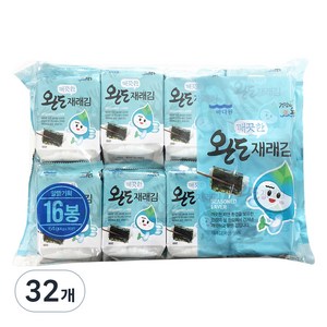 바다원 완도 깨끗한 재래 도시락김, 64g, 2개