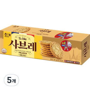 해태제과 사브레, 84g, 5개