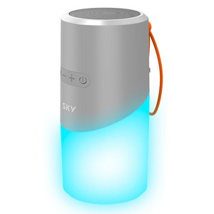 스카이 붐 네온 N2 5W 생활방수 LED 블루투스 5.3 스피커 SKY-BN2, 실버