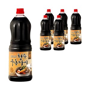 청수식품 우동다시 소스, 1.8L, 6개