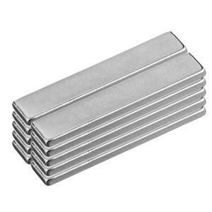 코멧 마그네틱 사각 자석 50 x 10 x 3 mm, 실버, 10개