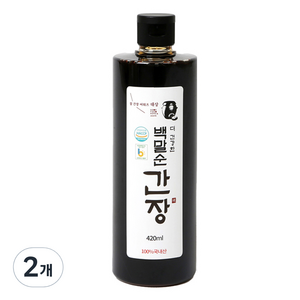 백말순등겨장 더 건강한 백말순 간장, 420ml, 2개