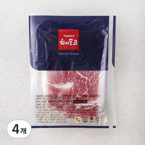 하이포크 돼지고기 뒷다리 불고기용 (냉장), 500g, 4팩