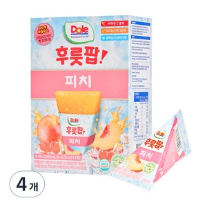 돌 후룻팝 피치 8p, 496ml, 4개