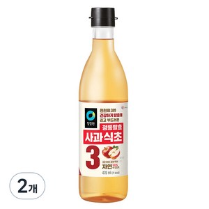 청정원 정통발효 사과식초, 470ml, 2개