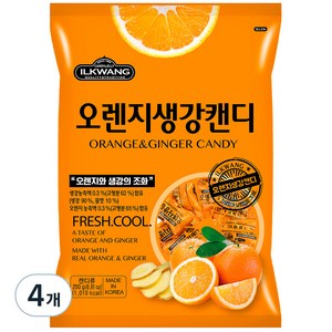 일광제과 오렌지 생강 캔디, 250g, 4개