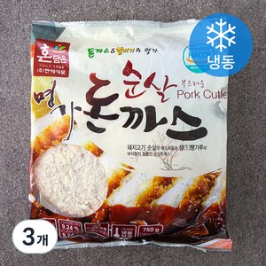 한맥 순살 돈까스 5개입 (냉동), 750g, 3개