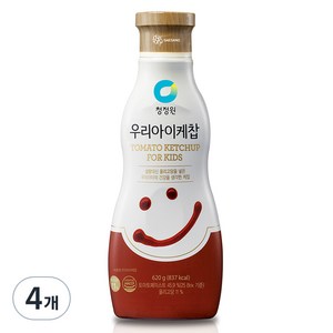 청정원 우리아이 토마토 케찹, 620g, 4개