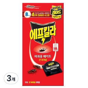 에프킬라 바퀴약 베이트 큰바퀴용 8p, 24g, 3개