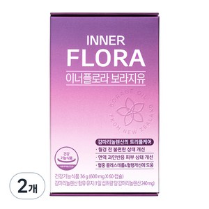 뉴오리진 유한건강생활 이너플로라 보라지유 감마리놀렌산 36g, 2개, 60정
