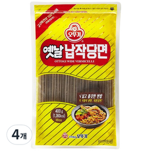 오뚜기 옛날 납작당면, 400g, 4개