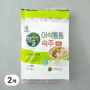 CJ제일제당 행복한콩 아삭통통 숙주, 380g, 2개