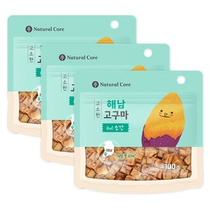 네츄럴코어 강아지 고소한 해남 고구마 간식, 소간, 100g, 3개