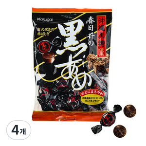 카수가이 구로 아메 흑설탕 사탕, 129g, 4개