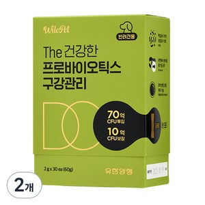 윌로펫 강아지 더 건강한 프로바이오틱스 영양제, 구강/치석관리, 60g, 2개