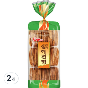 청우식품 참깨전병, 350g, 2개