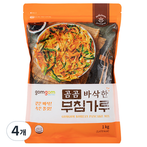 곰곰 바삭한 부침가루, 1kg, 4개