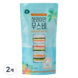 만전김 하와이안 무스비 키트, 8g, 2개