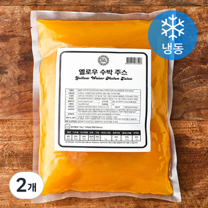 에코베라 옐로우 수박 주스 (냉동), 1kg, 2개