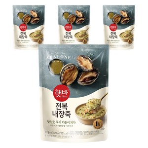 햇반 전복 내장죽, 4개, 420g