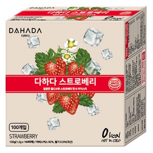 다하다 스트로베리 티백, 1.2g, 100개입, 1개