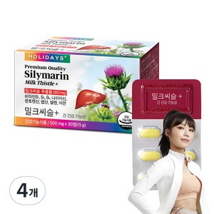 실리마린 밀크씨슬 + 15g, 30개, 4개