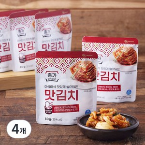 종가 투어 맛김치 5개입, 400g, 4개