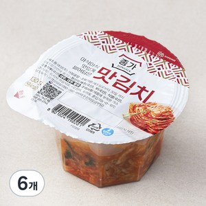 종가 맛김치 미니컵, 130g, 6개