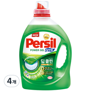 퍼실 밀리언 파워 젤 일반용 액상세제 본품, 2.7L, 4개
