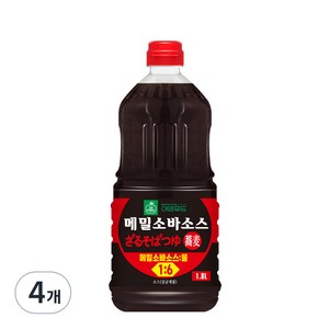 이엔푸드 메밀소바소스, 1.8L, 4개