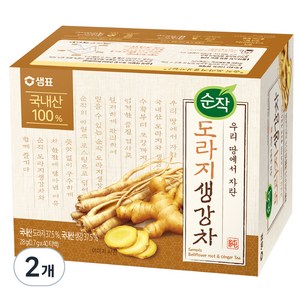 순작 도라지 생강차, 700mg, 40개입, 2개