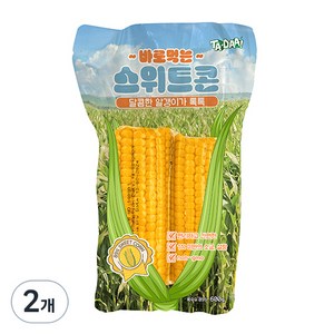 타다 바로먹는 스위트콘 옥수수, 600g, 2개