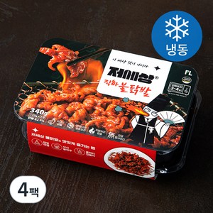 저세상 불닭발 무뼈 (냉동), 170g, 4팩