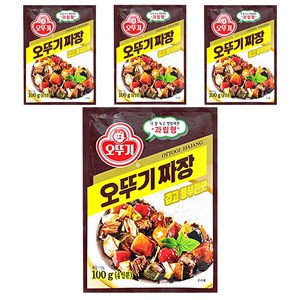 오뚜기 짜장 깊고 풍부한맛, 100g, 4개