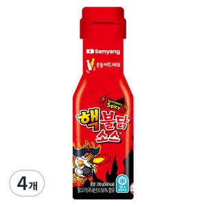 삼양 핵불닭소스, 200g, 4개